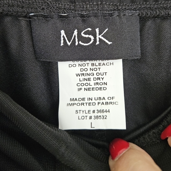 MSK Wide-Leg Mesh-Overlay Pants NWT - Picture 11 of 11